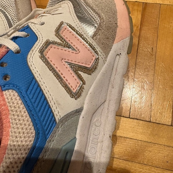 New Balance 997 Sneakers in Pink, Blue, and White - Picture 6 of 6